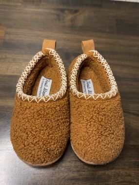 Toddler Cozy Sherpa Slip-On Shoes in Camel